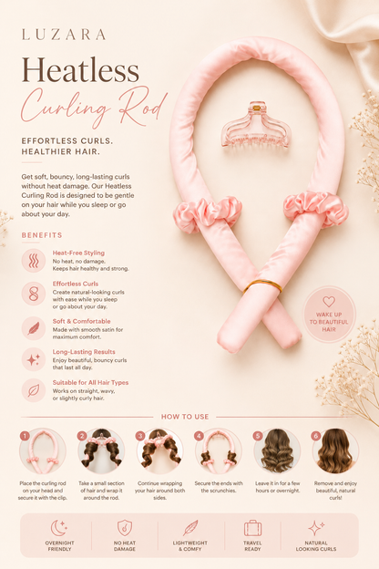 Heatless curling rod.