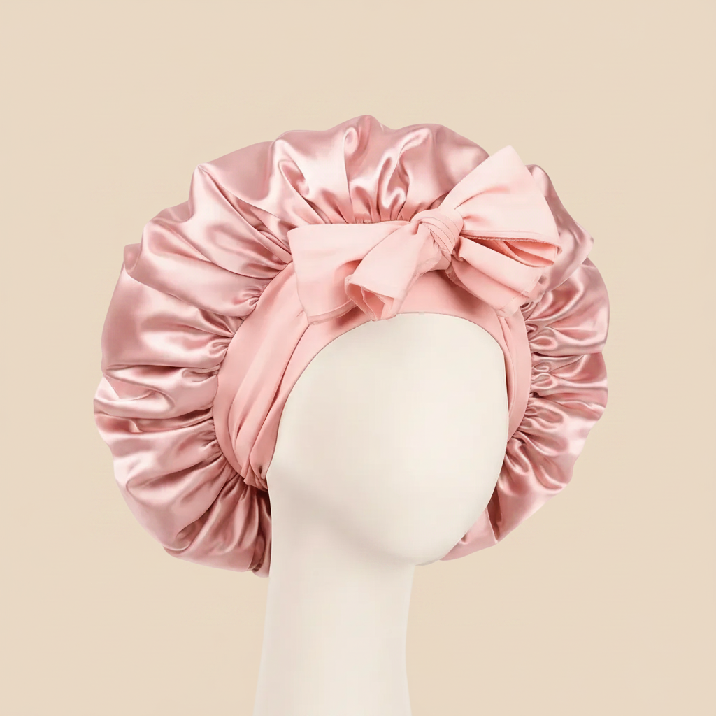 Satin Hair bonnet.