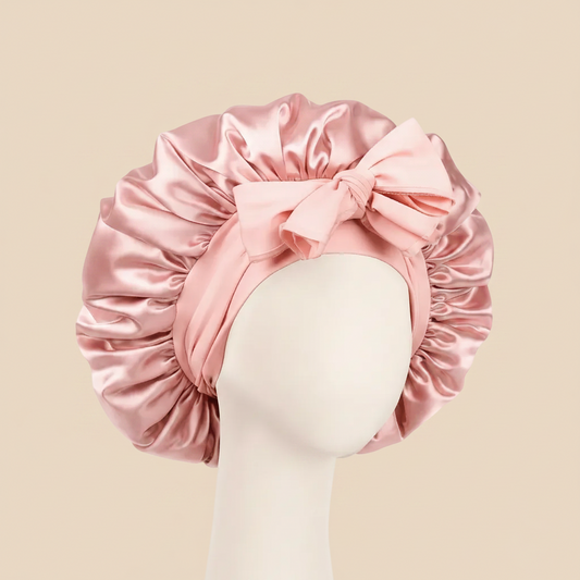 Satin Hair bonnet.