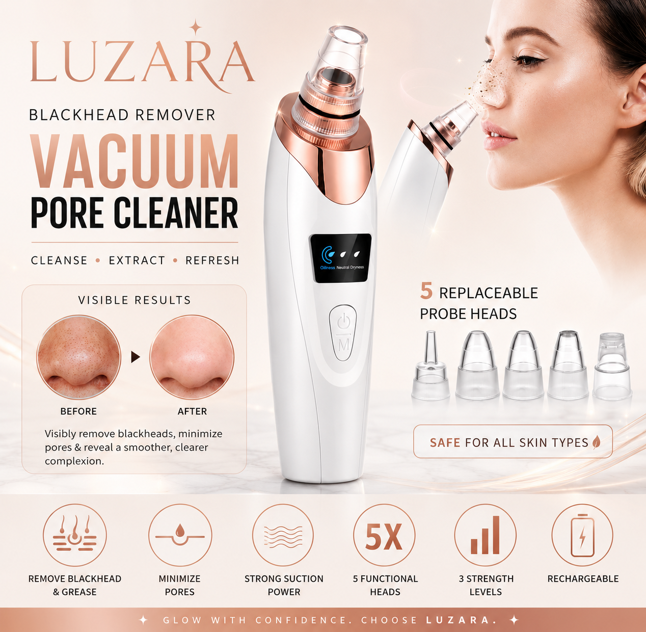 Blackhead Vacuum Remover.